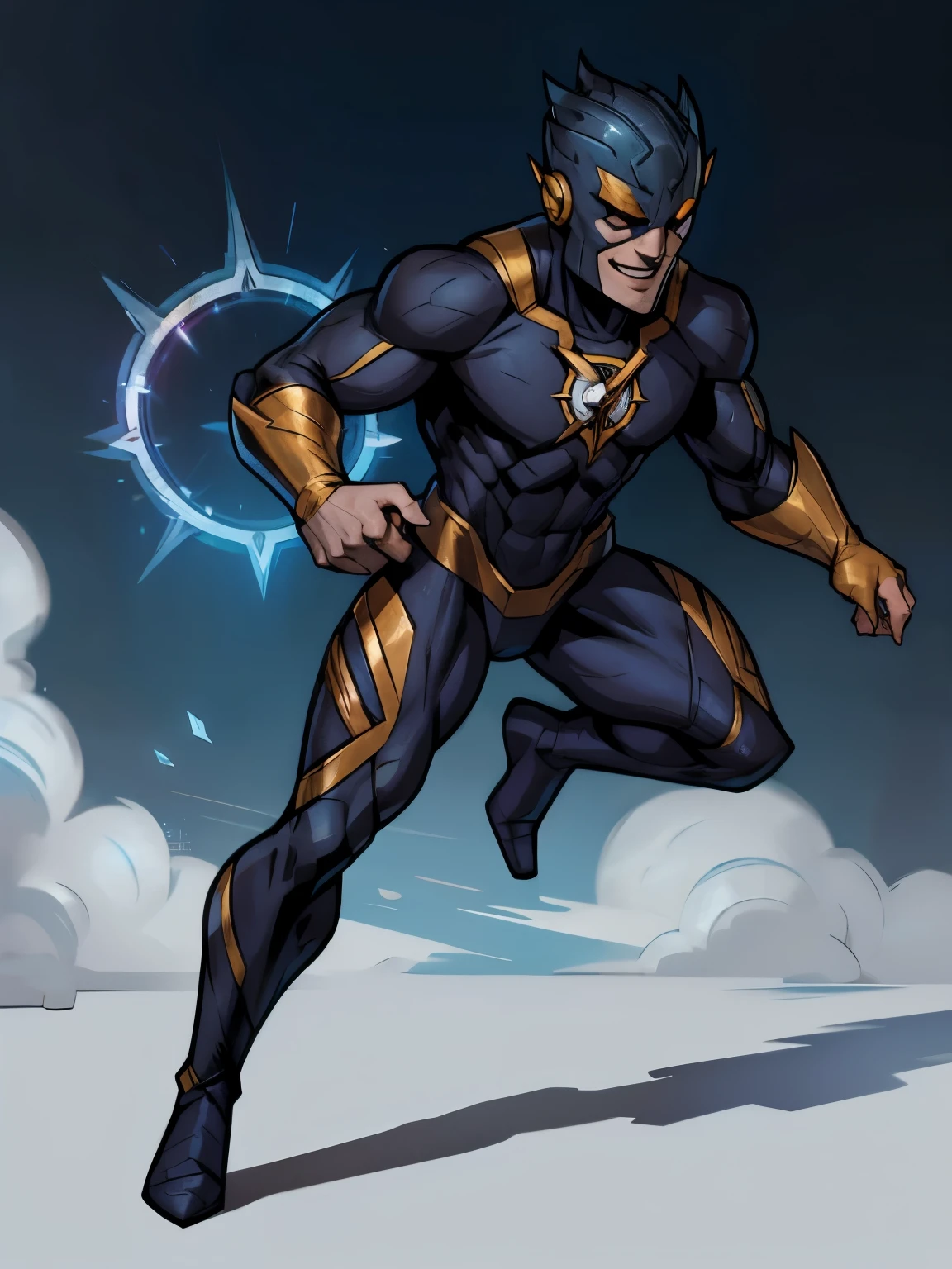 Savitar do flash HQ, corpo inteiro, arte de linha detalhada, not shirt, villainous smile