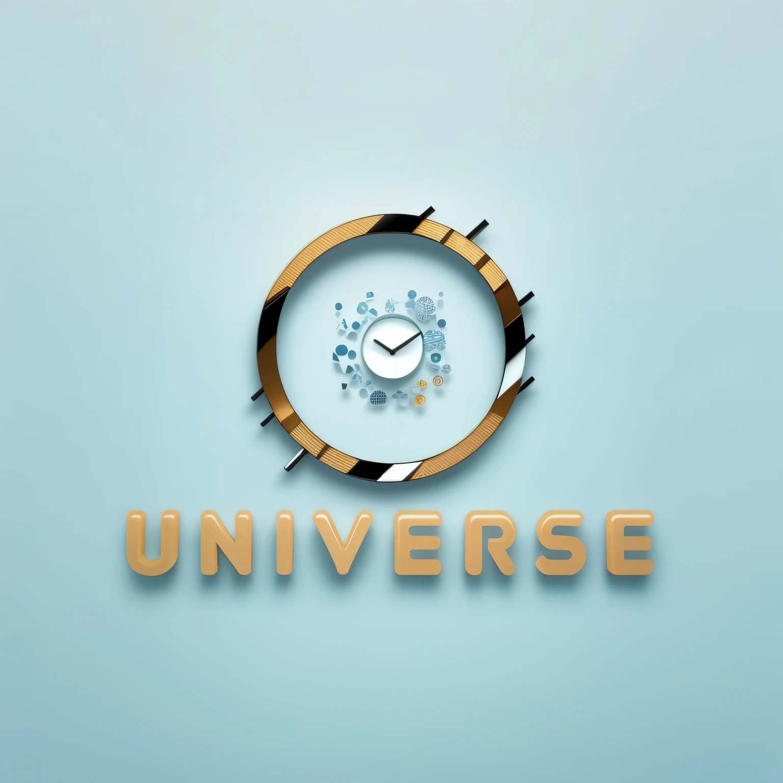 create a professional, modern, elegant logo with different colors, 3d
