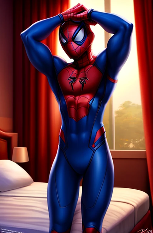 Sexy spider man(male), homoerotic, nsfw,penis