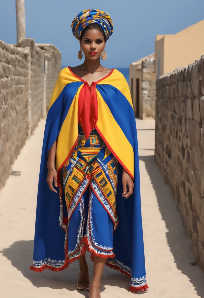 With Cape Verde pattern that represents Cape Verde culture.Adicione mais elementos culturais de Cabo Verde
