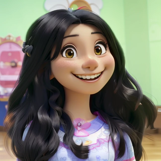 Arafed woman with long black hair smiling in a room., sonrisa encantadora, slight linda sonrisa, Cindy Avelino, bonita sonrisa, alanis guillen, 18 years old, She is grinning, con una hermosa sonrisa, sonrisa frita, ungine real, linda sonrisa, sonrisa encantadora, hermosa y sonriente, sonrisa perfecta, adriana dxim, dulce sonrisa