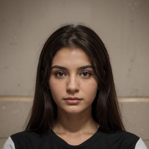 (highest resolution, distinto_Imagen) La mejor calidad, Persona soltera, Una mujer, solamente, Obra maestra, Altamente detallado, semi realista, flequillo, 18 years old, Fondo interior, Amable, autorizado, poderoso, Rasgos faciales exquisitos, Rasgos faciales exquisitos, cabello rojo, blusa negra con escote, copa B15, cinturita,