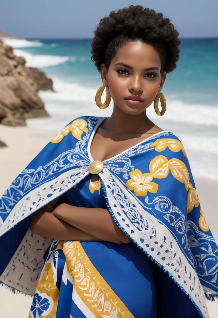 With Cape Verde pattern that represents Cape Verde culture.Adicione mais elementos culturais de Cabo Verde