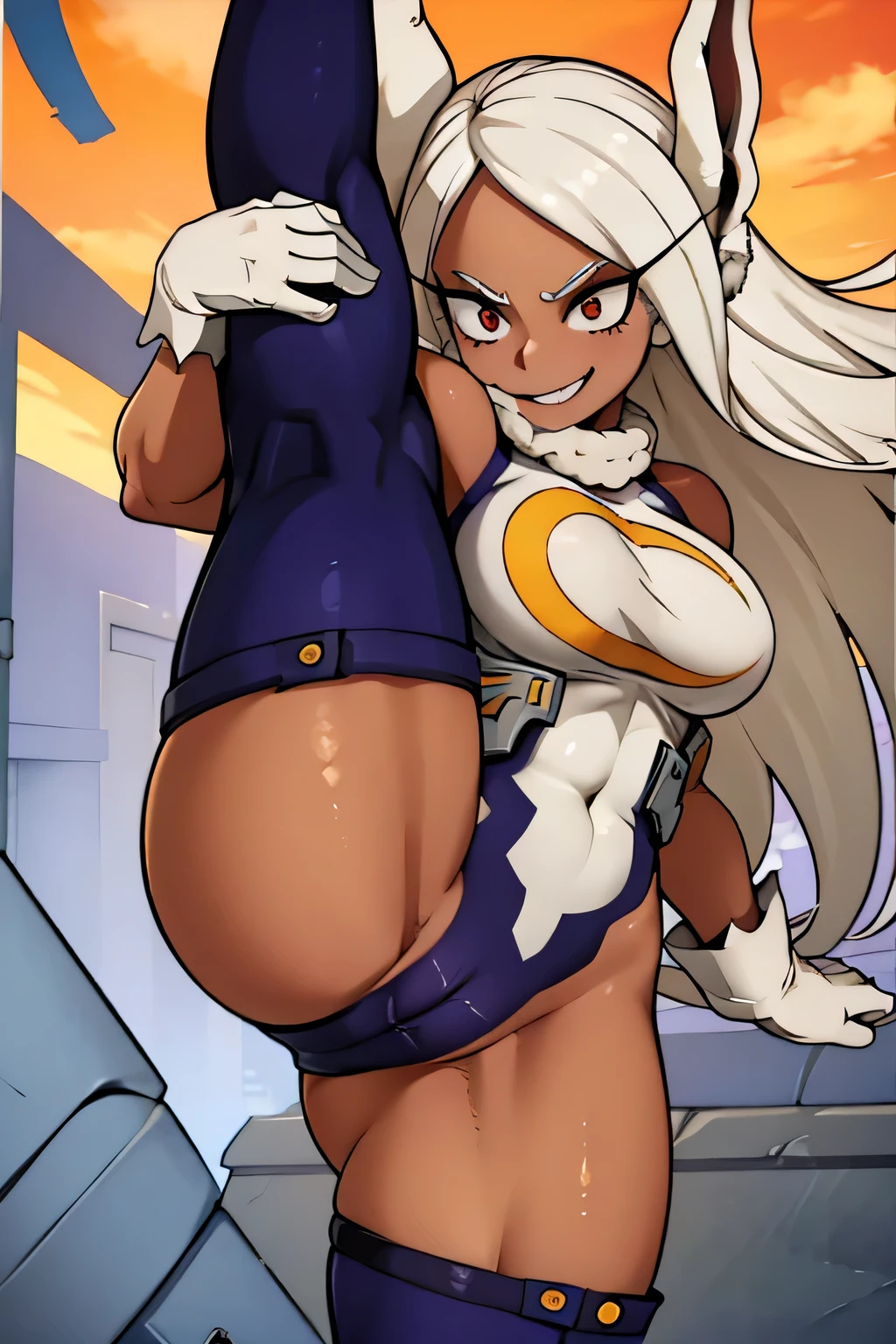 Obra maestra, La mejor calidad, 1girl, 1child, grande, puedes ver su ano y vagina, desnudo, tetas grandes,, SEXO POV, vaginal, Anal, pene,ako, ojos grandes, They are smiling, cana, brown skin, cuerpo musculoso, cuerpo tonificado