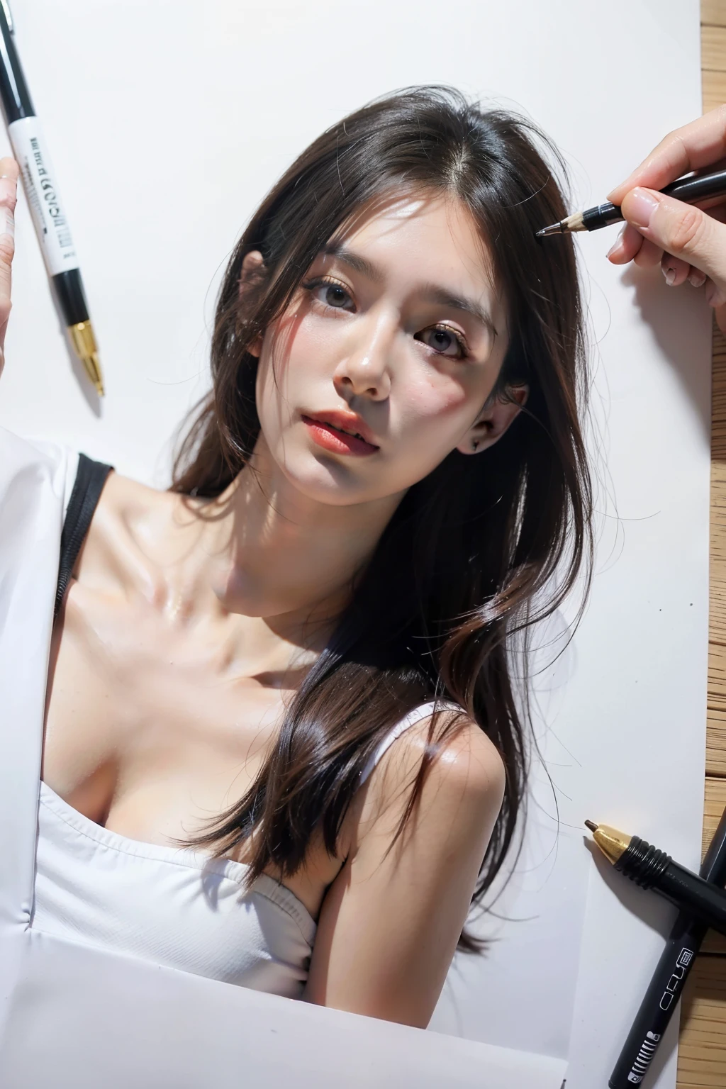 arafed woman in a black dress holding her hair up, jimin, iu lee ji-eun as a super villain, lee ji-eun, lee ji - eun, park ji-min, song hye - kyo, shin min jeong, hwang se - on, Choi Hong Hwa, female actress from korea, jisoo of blackpink