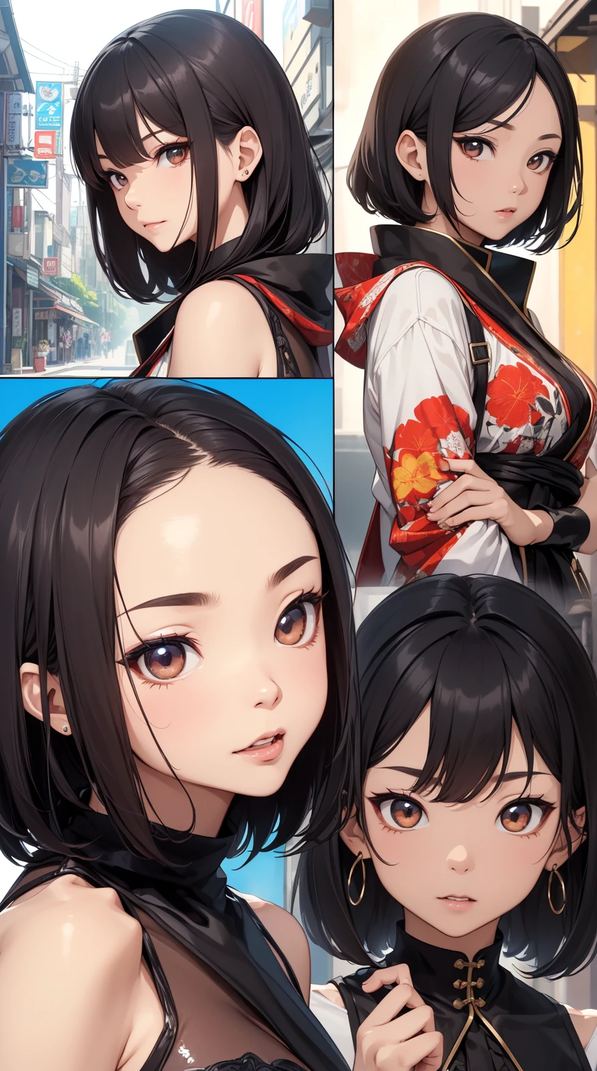 ((master-piece)),(((bestquality))),(最高品質, Same character..., Front, side), A Beautiful Girl、(Multiple girls)highest image quality、upscale,Short hair details,Frontอกด้านside,Smile,(slip dress),master-pieceที่ดีที่สุดFrontอก、Chest 100、high quality、visual art、background and japan ,annoyed, ใบFrontเท่านั้น, Separate from each other..., fins, sharpt teeth, shouting, sparkling eyes, high-detail, ((4 expressions)), Jungle theme, ((ตกสะเก็ดบนใบFront, Glossy lips, Glossy skin, (((มีสี่Frontเท่านั้น))), (((Only four references)))