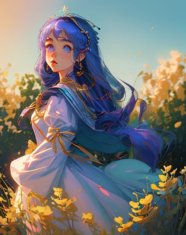(master part, best quality), 1girl(Athena_Asamiya), vestido bonito, cabelos pretos longos, sentado, Fundo exterior bonito, Noite, Floresta