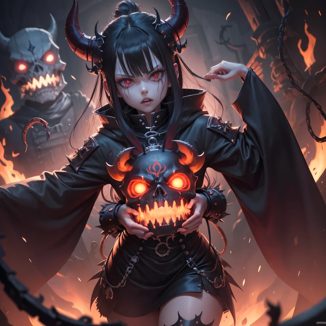 Tokio Ghoul, anime, demonio, bestial skull, correntes ensanguentadas, preso, ossos Behemoth, manic eye aberration, membros suturados, tentacles, ossos, dentes, presas afiadas, acorrentado, expression of insanity, loucura, dungeon dungeon environment, 8k, qualidade ultra HD.