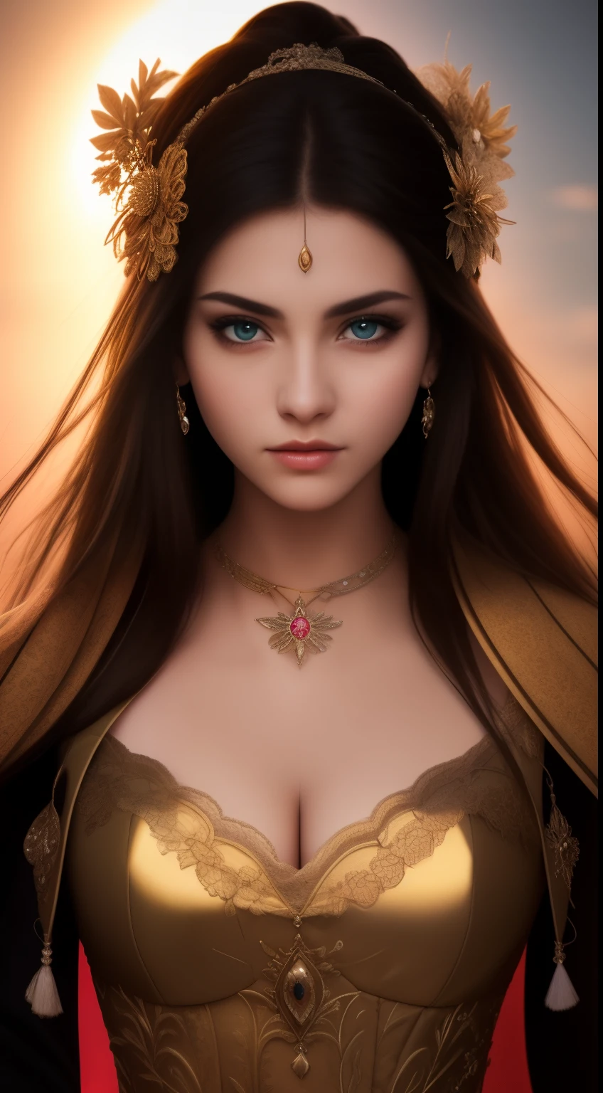 RAW photo, photography, photorealistic, 8k vibrant photograph of woman in nature, ultra detail, finely detailed, dramatic light, finely detailed beautiful eyes, detailed skin, depth of field, grey eyes