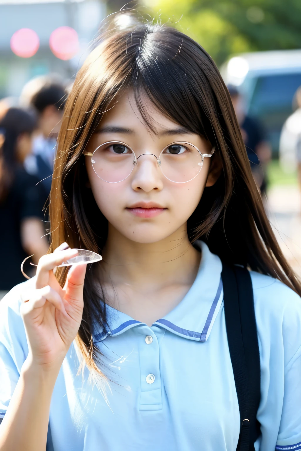 eye glass。barechested。real face。japanes。a junior high school student。all barechested