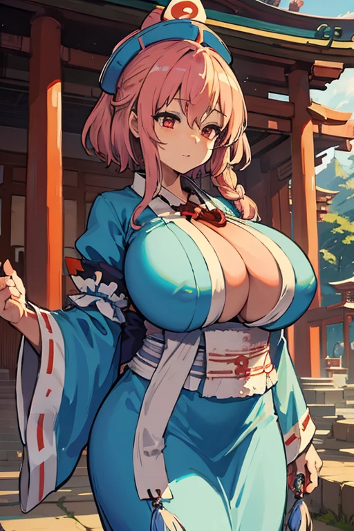 Saigyoji Temple_Yuyuko, huge-breasted,