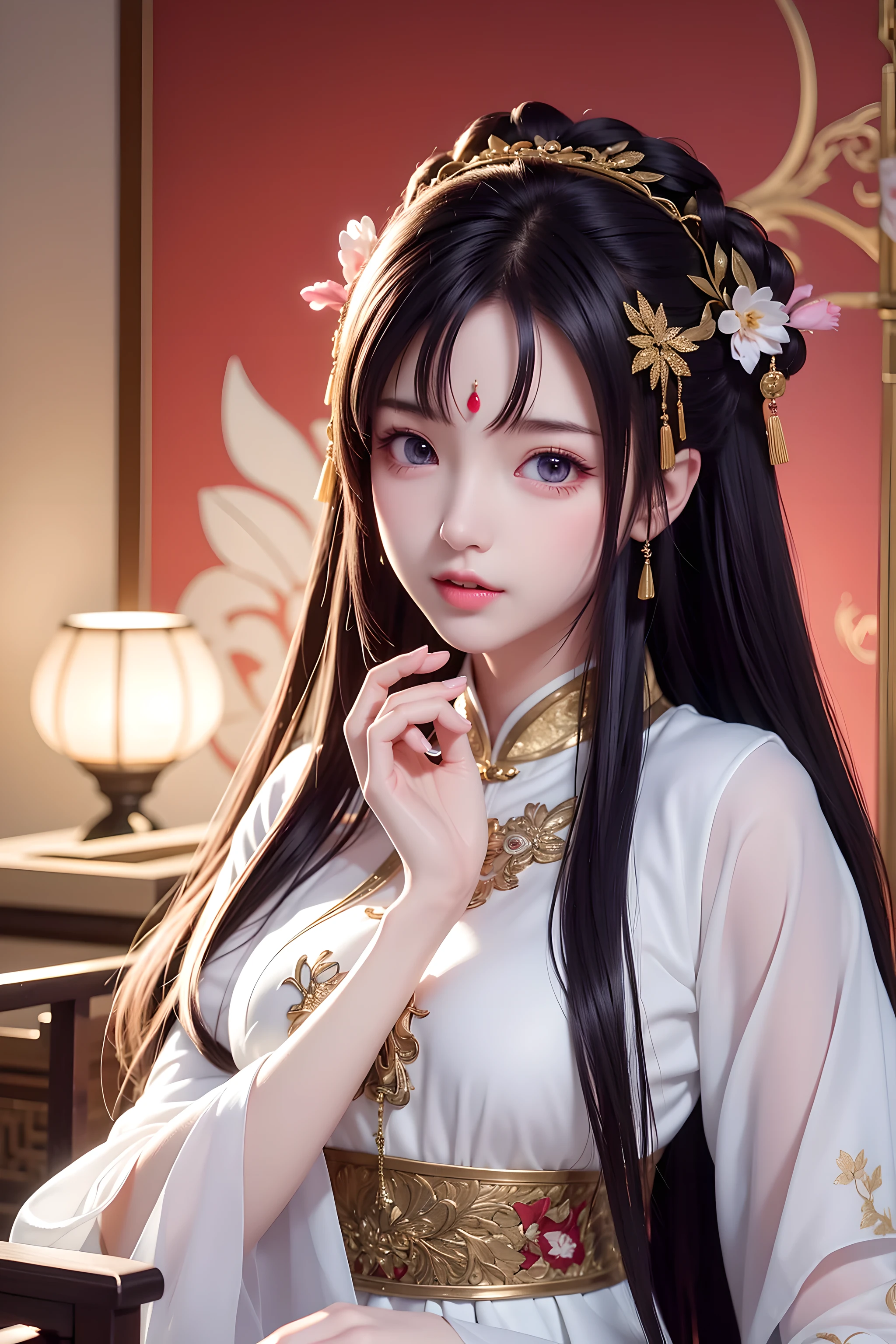 (8K, RAW photogr:1.2),Best quality at best, 超高分辨率,dramatic angles,(飘动的细节splash of color), (lamplight),(((1 girl))),(Long gray hair),(Sateen:0.9),(hair adornments:1.4),there is an ancient palace next to the girl,On Chinese Clothing), colored ink drawing,(splash of color),Colorful splashing,(((Colorful))),(a sketch:0.8), tmasterpiece,Best quality at best, beautifully painted,highly detailed,(Denoising:0.6),[Splash ink],((ink refraction)), (beautiful detailed sky),themoon,highly,detailed,(tmasterpiece, Best quality at best, extremely detailed CG unity 8K wallpaper,tmasterpiece, Best quality at best, ultra - detailed),(Glorious Licorice),