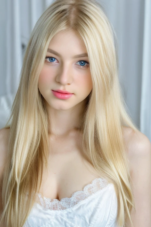 RAW,, Nikon Z 85mm, award-winning glamor photography, ((best quality)), ((masterpiece)), ((realistic)), beautiful russian woman, white lace dress, white skin, 18 years old, ((long blonde hair:1.3)),hazel eyes, perky huge breasts, sitting in the bed, eiffel tower in the background, ((huge breasts)), innocent, intricate details, highly detailed, sharp focus, professional, 4k, divine rays, hand model, stunning blue eyes, small, delicate, innocent, high resolution, detailed facial features, high detail, sharp focus, soft , aesthetic, extremely detailed, photo_\(ultra\), photorealistic, realistic, post-processing, maximum detail, roughness, real life, ultra-realistic, photorealism, photography, 8k uhd, photography, SEMHOUETTE light, russian face