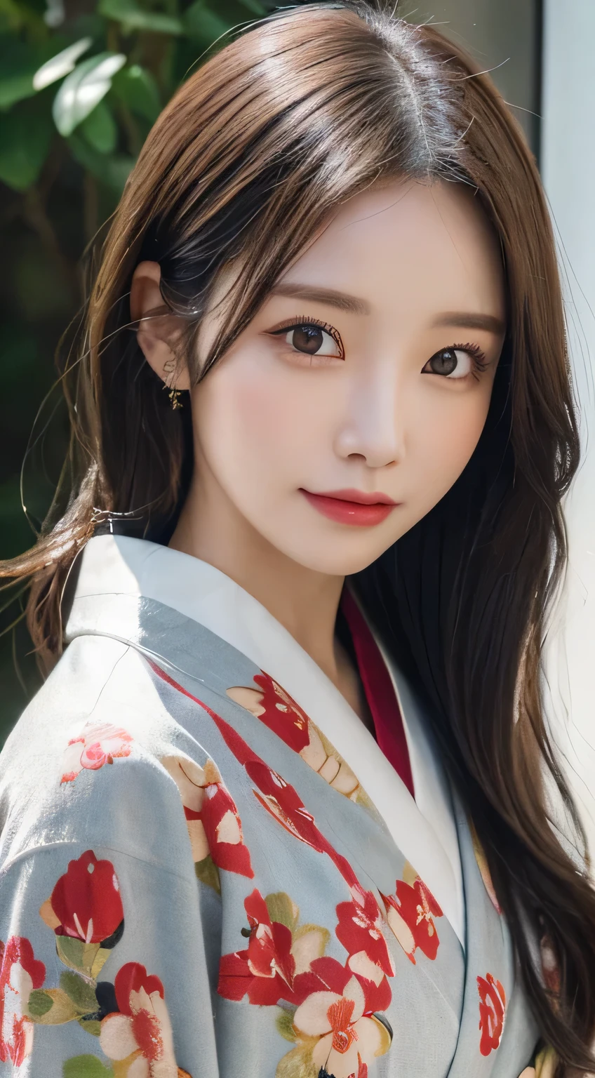 (Kimono)、(23years old)、(top-quality,masterpiece:1.3,超A high resolution,),(ultra-detailliert,Caustics),(Photorealsitic:1.4,RAW shooting,)Ultra-realistic capture,A highly detailed,high-definition16Kfor human skin、 Skin texture is natural、、The skin looks healthy with an even tone、 Use natural light and color、(One Woman)、japanes,,kawaii,A dark-haired,Middle hair,(depth of fields、chromatic abberation、、Wide range of lighting、Natural Shading、)、