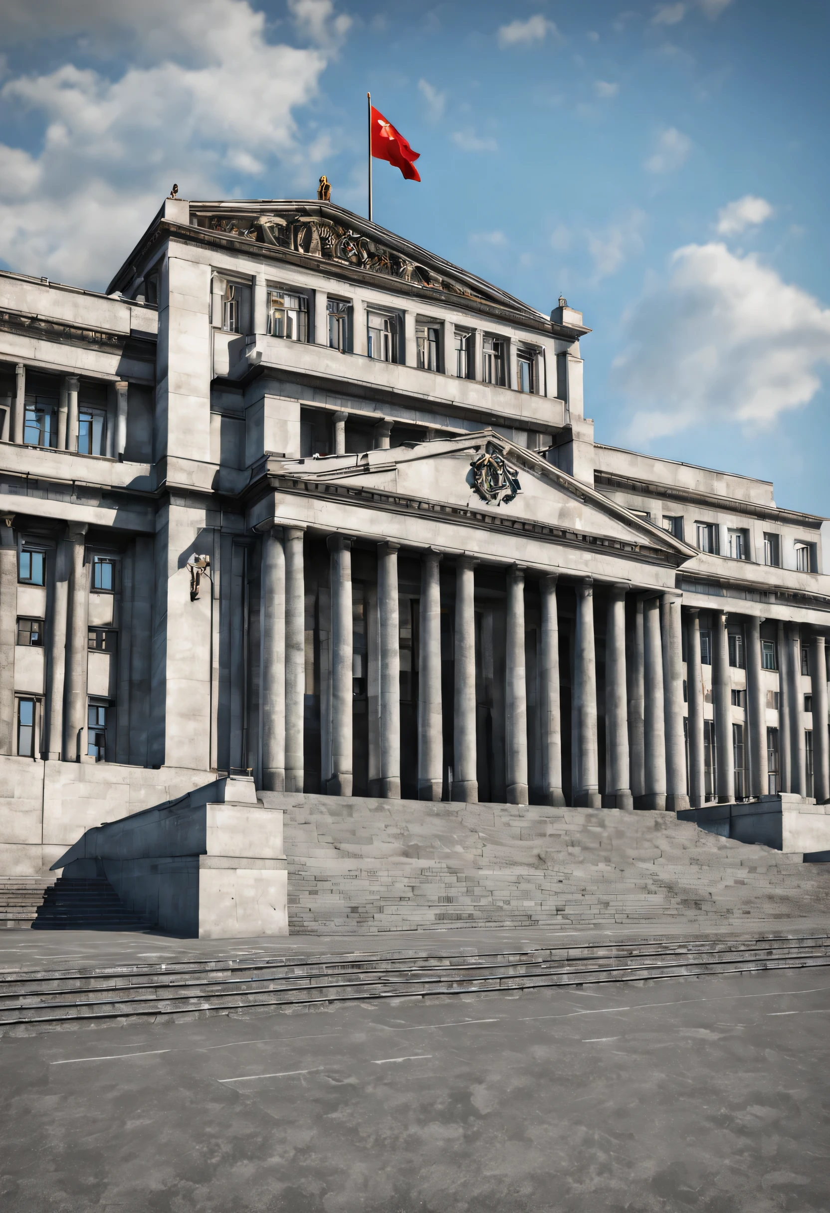realistic communist congress/parliament building