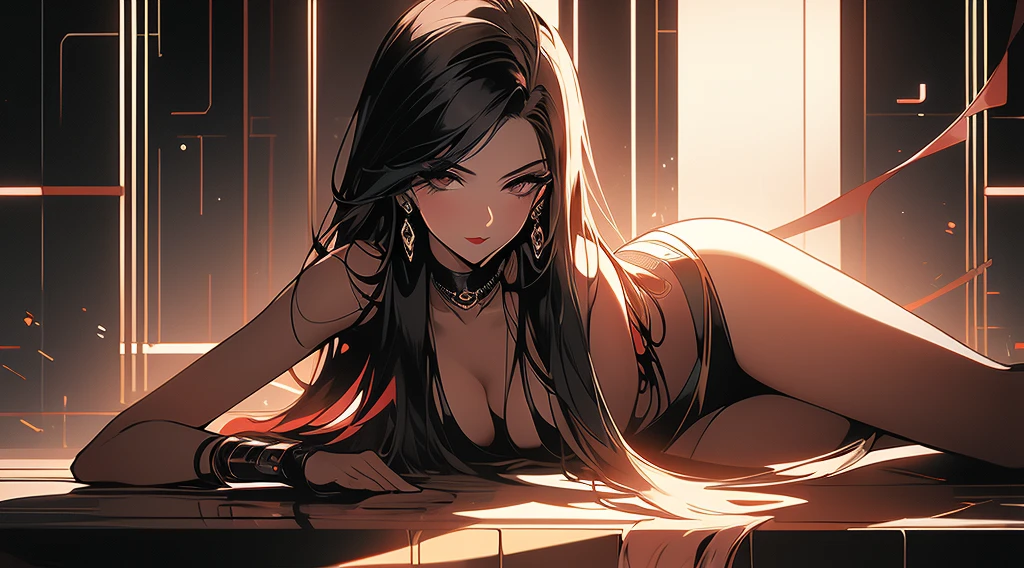 Generate a visually enticing YouTube channel banner for 'Sensual Synthesis,' a channel where seduction meets artificial intelligence. Envision a sultry AI-inspired girl as the central figure, radiating allure with a touch of digital elegance. Surround her with futuristic elements and a subtle play of light and shadows to enhance the sensual atmosphere. Incorporate a sleek color palette, balancing sophistication and a hint of mystery. Integrate the channel name in a stylish font that complements the overall aesthetic. This banner aims to set the tone for a channel that explores the captivating intersection of AI and sensuality, inviting viewers into a world where beauty meets the cutting edge of technology.