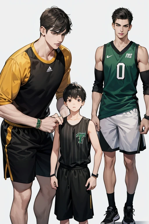 He is a tall, slender, and athletic boy with black flattop hair. He is taller than Gus, T.J., and Spinelli, but is shorter than Mikey and Gretchen. Vince wears a light grey t-shirt with darker grey stripes on the sleeves and a darker grey collar, a sleeveless green basketball jersey with a golden number one symbol on it. He also wears dark grey shorts and black and white sneakers. He is often seen with a pair of yellow wristbands.