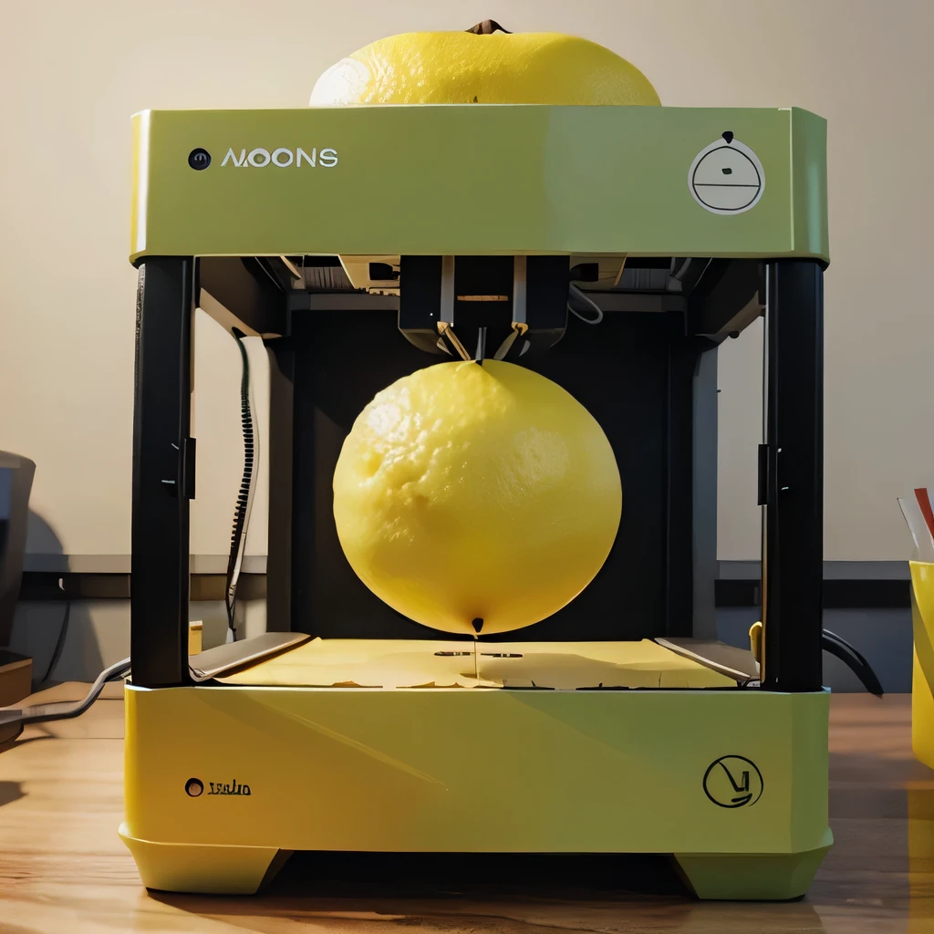 Lemons made with a 3D printer