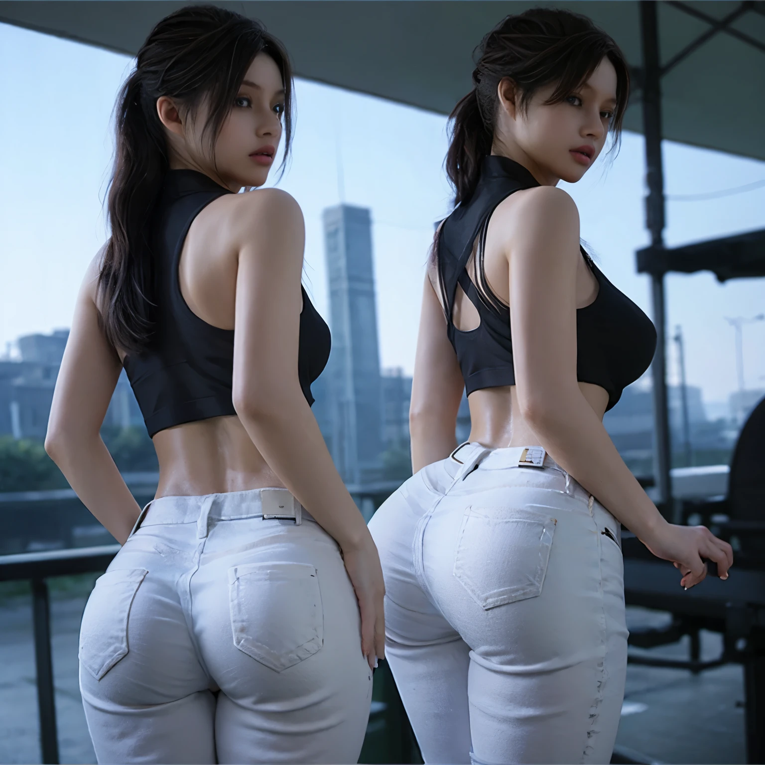 Masterpiece of ExtremelyDetailed (ProfessionalPhoto of Five PUNIPUNI MILF hiding face), (All the girls' butts were aimed at the camera), { Standing on your feet | Stooped }, { In the room | Spanking | Lie on the couch}, {(((HiddenFace))) | (((MaskedFace)))}, (Acutance:0.85), LifeLike Rendering, BareLeg, RoundlySkinnyButts, Radiant FineSkin with Transparency { (Skinny Panties) | Skinny wear | Sexy Room wear | Clearly Visible the shape of Butt | Ass visible through thighs }, (SFW:1.6), {HiddenHands|Corrected BabyLike Hand},