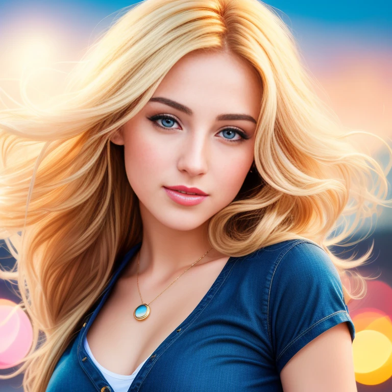 (best quality,4k,8k,highres,masterpiece:1.2),ultra-detailed,(realistic,photorealistic,photo-realistic:1.37),mature and confident Sailor Moon,beautiful realistic eyes,beautiful detailed lips,long blonde flowing hair,Sailor Moon with Moon wand,stylish blue jeans,trendy t-shirt,vibrant colors,portraits,captivating lighting,professional style,HDR,UHD,realistic rendering,ultra-fine painting,sharp focus,physically-based rendering,extreme detail description,vivid colors,bokeh