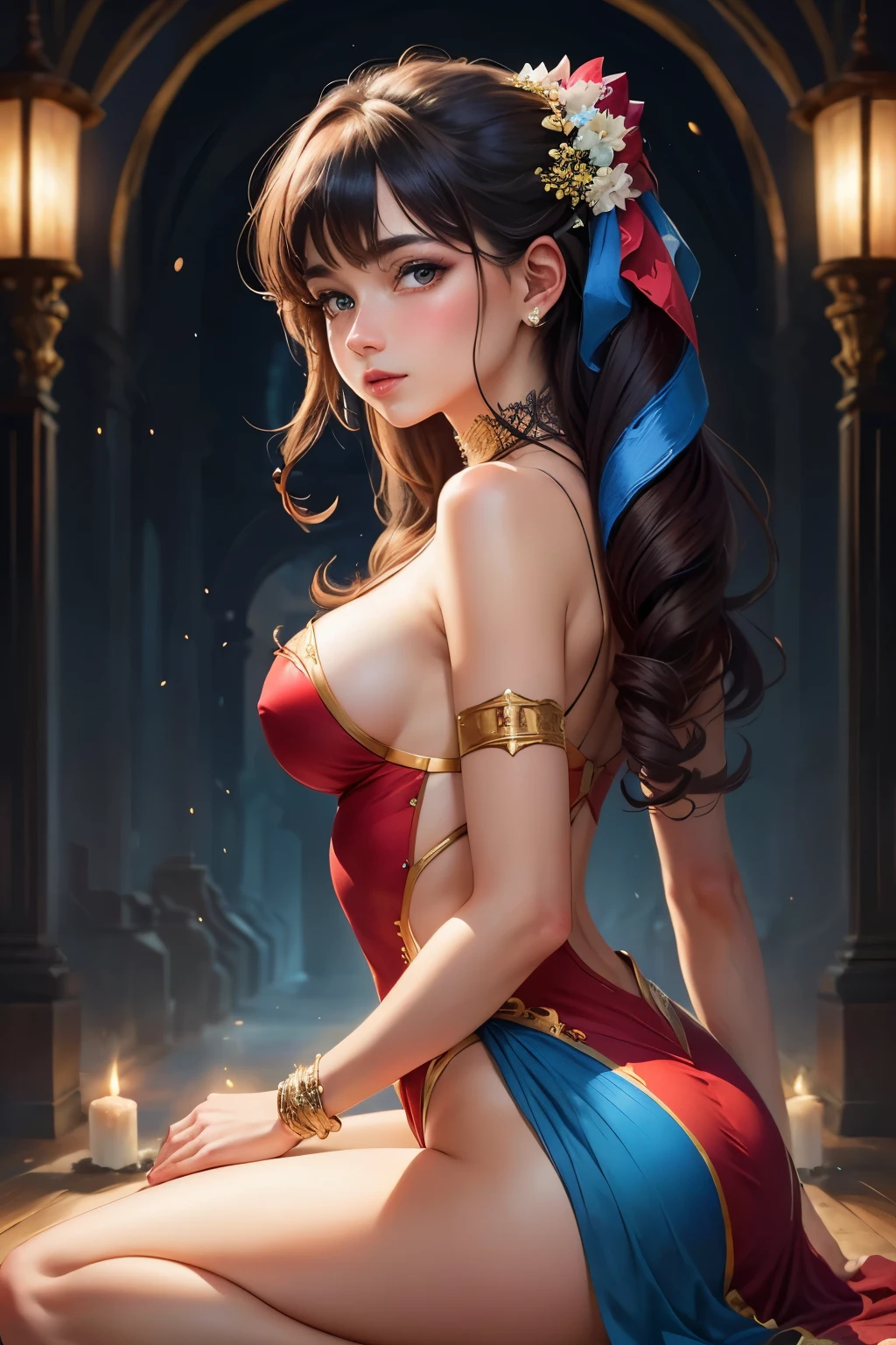 A beautiful art with different colours and pattens