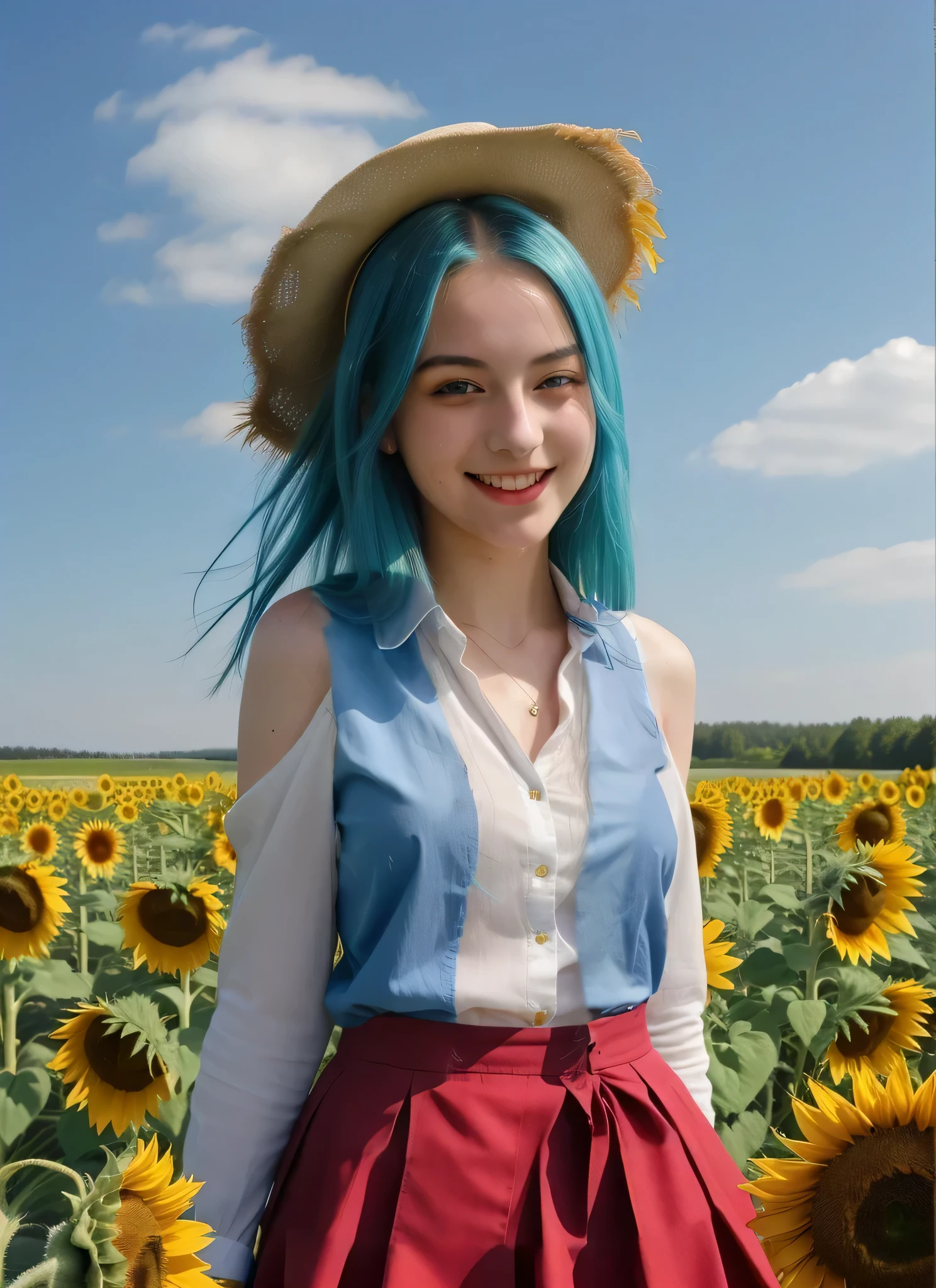 blue shirt