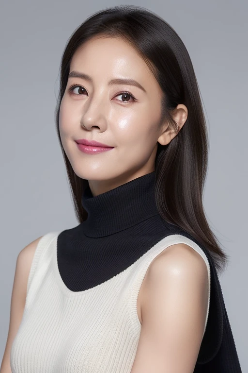 Best Quality, hight resolution, Hires, Skin definition, Detailed skin, Detailed eyes, Detailed face, 4K, 日本人A MILF, ((独奏)), (((50 years old))), (Wrinkles at the corners of the eyes:1.6), (nasolabial folds:1.3), A MILF, glamor, A sexy, Chromo-white skin, ((Wavy Longhair)), Looking at Viewer,(((my skin is old))), ((muscles are old)), (((A slender))), ((Saggy udder)), (Saggy buttocks), ((Japanese Models)), 4K, (photoRealistic:1.5), Realistic, nffsw, Beautiful, Bimbo, Perfect makeup, small diamond necklace, piercings, ((Brown coat, White turtleneck sweater, sleeveless, Argyle pattern pleated skirt, Black long boots )), ssmile, Public places,Full body photo,