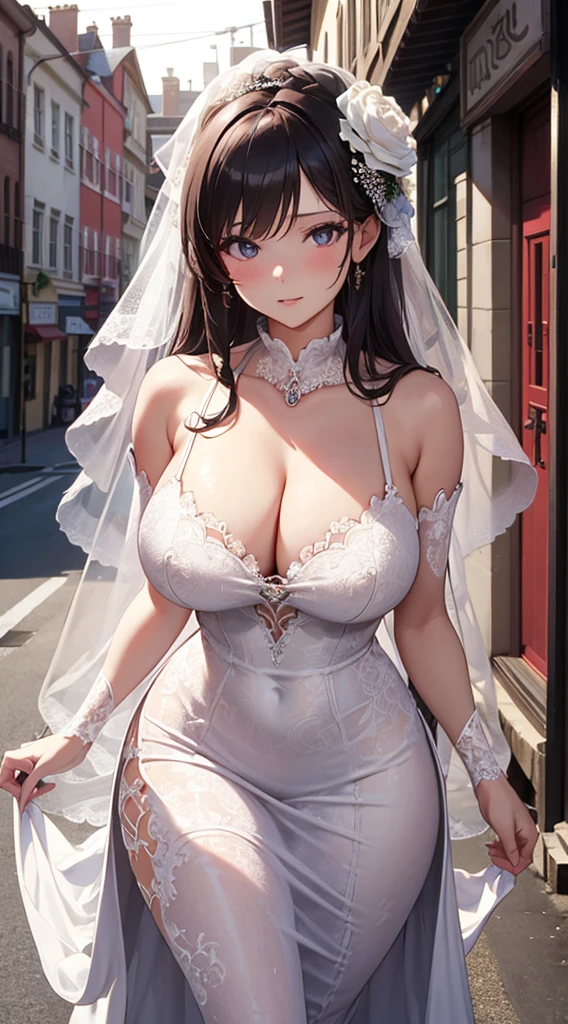 (8K ,hyper-detailing,ultra real photo,Best masterpiece,natural,Perfect artwork,Perfect female body),Two cute busty girls ,(large titmouseies),antique flower wedding,antique flower wedding,Chinese Wedding Dress,Stylish hairstyle,Elegant and sexy bride,on an antique street,Wear a Sexy Vintage Wedding Dress,The cleavage is larger,,stretch the meat,Raised sexy,The kinky is exposed ,titmouse,Full body photo,Black hair