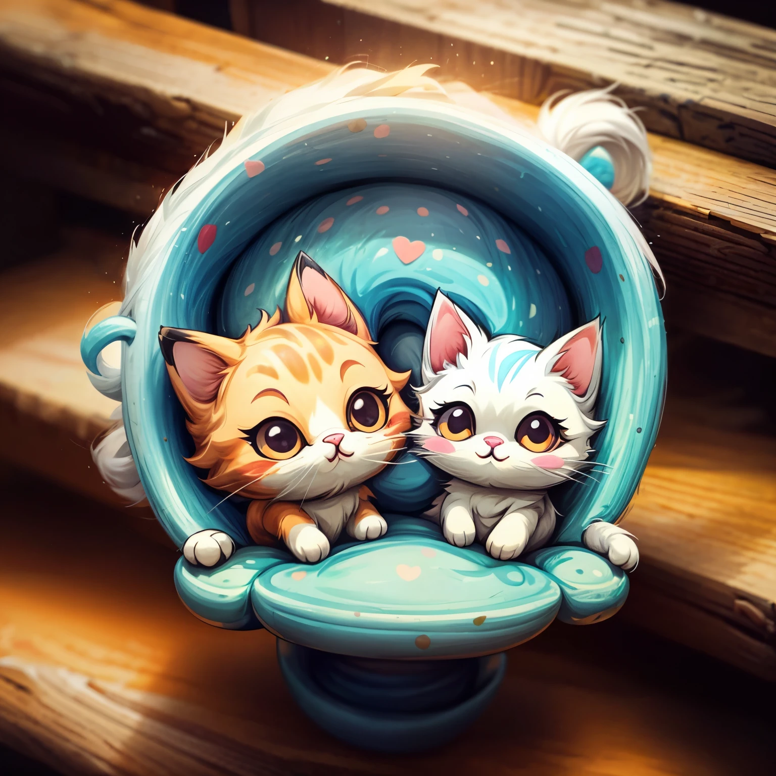 A logo catss cute little a sticker