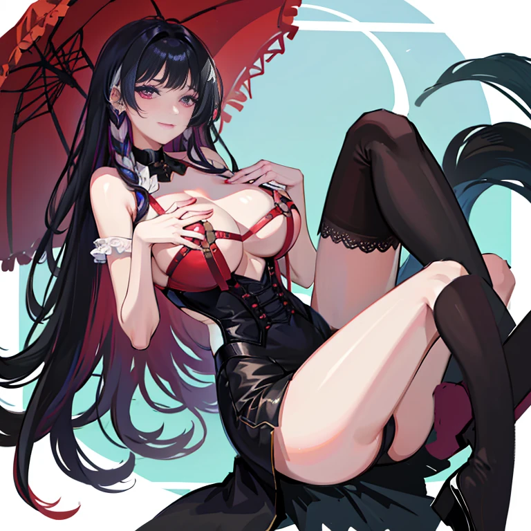 1 sister,Alone,Full body lesbian,Big breasts teacher,black long straight hair,年轻,slim toned body,Colossal tits,Breathable black suspender stockings,high-heels,