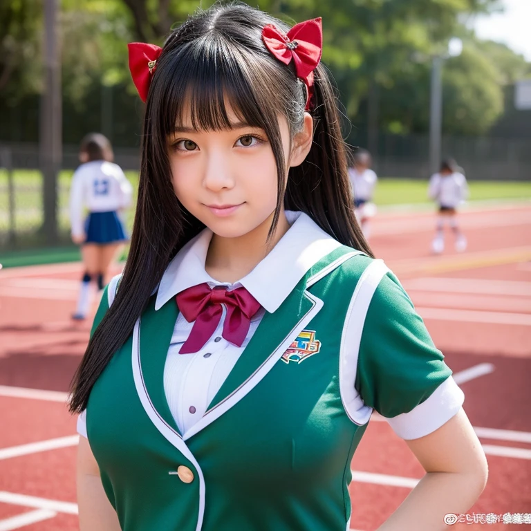 a huge tit Athletics Uniforms Long Hentai face