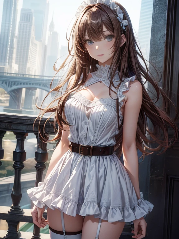 ((1 Female, 1 person, Solitary) Alice, Humanity, Long curly blond hair, blue eyes, freckle, teenager, 18 years, Rebirth_ongoing) (Main Part, Super detailed, 8K, (HD, Sunlight:0.5, Soft_shadow:0.5, atmosphere_light, 8K, 4K, Surrealism, elegant, ((((Appearance)))), Soft Ton, 柔和的light))(((Dark, Chiaroscuro)))