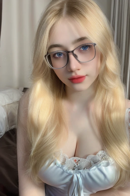 RAW,, Nikon Z 85mm, award-winning glamor photography, ((best quality)), ((masterpiece)), ((realistic)), beautiful russian woman, black lace dress, white skin, 18 years old, ((long blonde hair:1.3)),glasses, hazel eyes, perky huge breasts, sitting in the bed, eiffel tower in the background, ((huge breasts)), innocent, intricate details, highly detailed, sharp focus, professional, 4k, divine rays, hand model, stunning blue eyes, small, delicate, innocent, high resolution, detailed facial features, high detail, sharp focus, soft , aesthetic, extremely detailed, photo_\(ultra\), photorealistic, realistic, post-processing, maximum detail, roughness, real life, ultra-realistic, photorealism, photography, 8k uhd, photography, SEMHOUETTE light, russian face