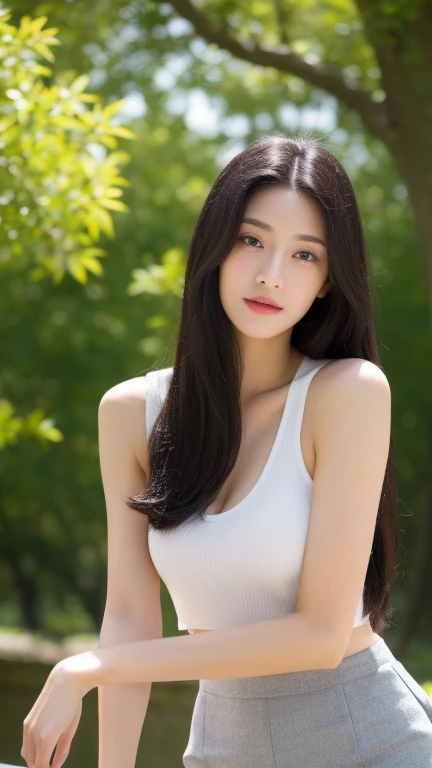 Best quality,masterpiece,Ultra-high resolution,(Reality:1.4),RAW photos,1 Girl,Facial highlights,pure,Girlish feeling,rinse,18 years old,18 years old smiling female classmate,pure,Innocent,(Best quality,8K,masterpiece:1.3),Oval face,big eyes,Long eyelashes,Beautifully(Live-action realism style),Star-like eyes,Ultimate Face,Realistic light and shadow,Clear facial features,Milky white skin,White skin, High Detail Skin, Realistic skin details, visible pores,(Super Detail),(Perfect body:1.1),White hair,Huge ,(Dynamic poses),((Dynamic Background((Volumetric Light:1.3)),street,Spaghetti straps,Shift Dress