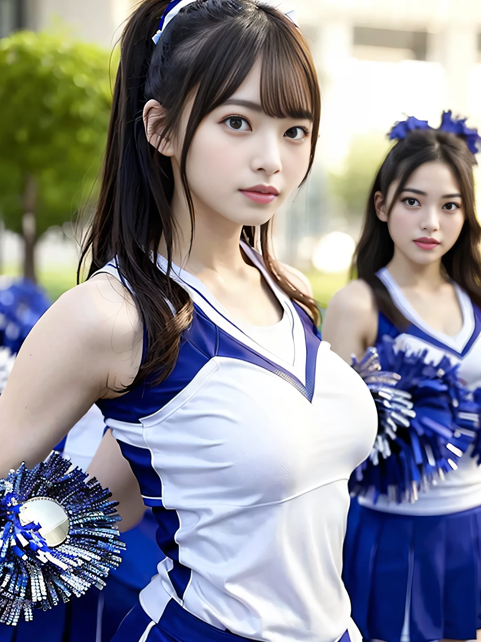 masterpiece、top-quality、ultra-detailliert、(((cheerleaders)))、undergarment、Beauty 1 person、Colossal tits