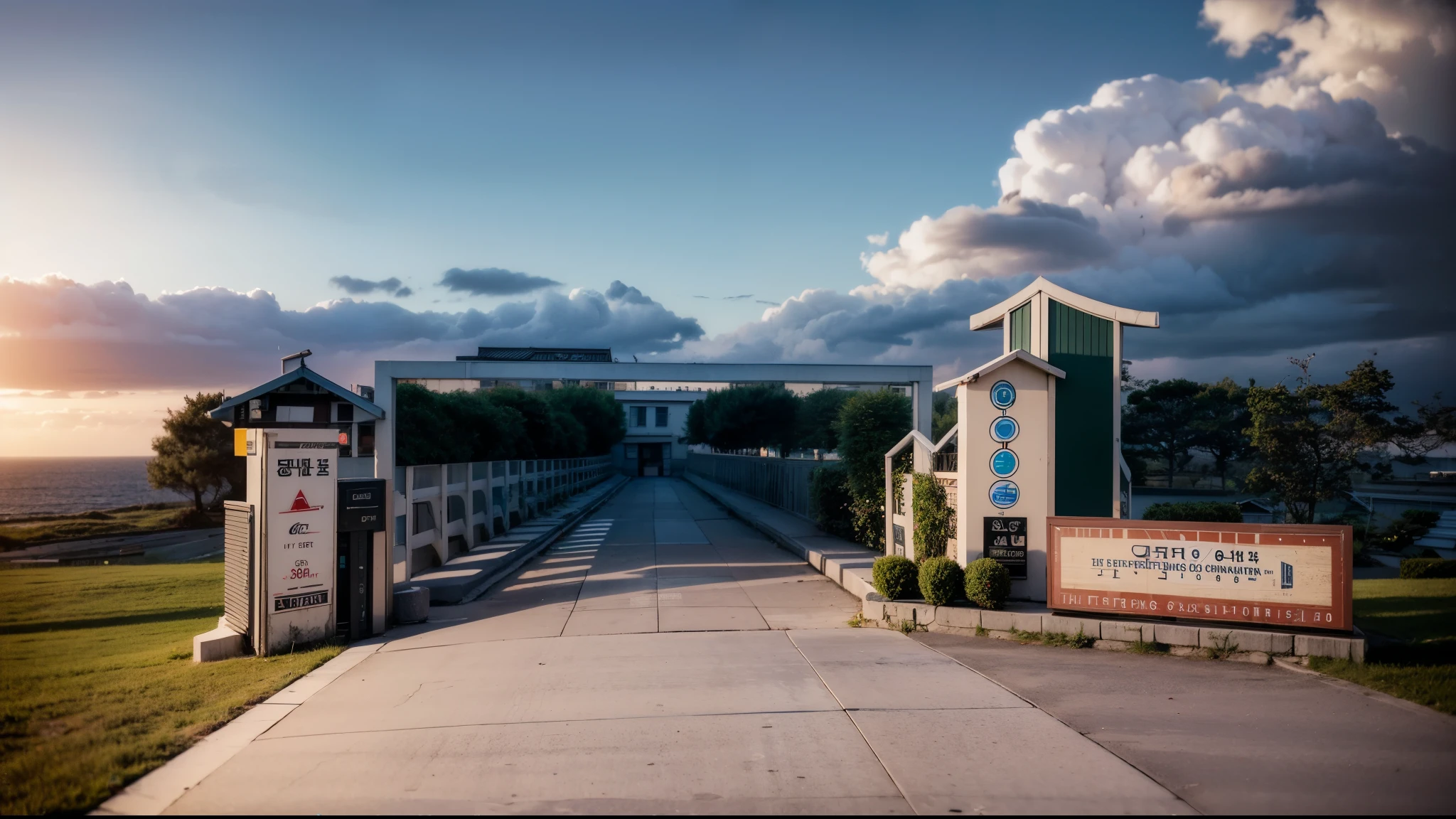 (((tmasterpiece))),((Best quality at best)),building rendering,Architectural design,mid day,sunlighting,concrete floor,grassy fields,ponds,small bridges,Clean skies,Cloudless sky,ray traycing, The content is very detailed,8K rendering,Render renderings,mid day渲染图,Photographic realism,hyper realisitc,Hyper Real,high brightness ,The atmosphere is just right,8K rendering,Render renderings,Photographic realism,hyper realisitc,Hyper Real