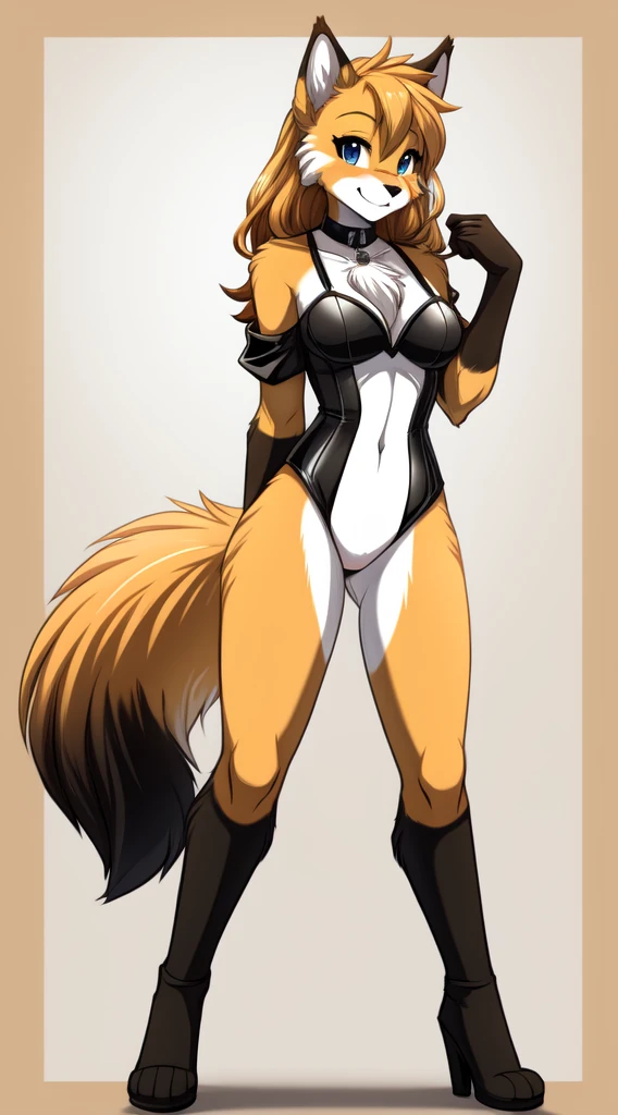 anime - style picture of a fox with a black and white outfit, female furry mini cute style, female fursona, fullbody commission for, furry art!!!, furry fursona, generic furry style, an anthro fox, fursona furry art commission, furries wearing tails, fursona!!!!, commission for high res, commission on furaffinity, fursona commission, hairlong, sexy naked