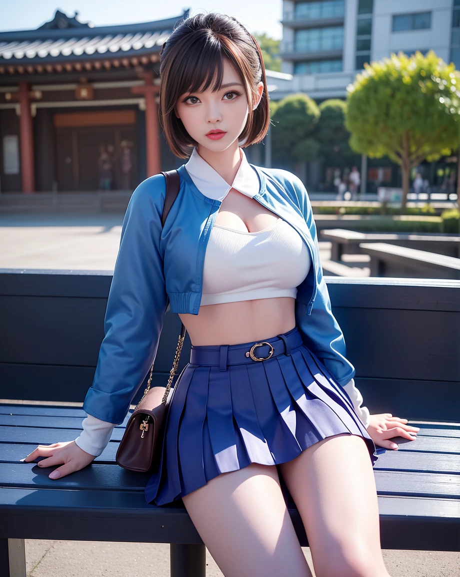 NSFW:1.1,masutepiece, Best Quality, High quality, High Definition, high quality texture, high quality shadow, high detailing, Beautiful detailed, Finely detailed, extremely details CG, Detailed texture, realistic representation of face, Realistic, Colorful, Ray tracing, Sharp Focus, (Intricate details, makeup, pureerosface_v1:0.5), (Detailed beautiful delicate face, Detailed beautiful delicate eyes, A perfectly proportioned face, High detailed skin, Detailed skin, best ratio four finger and one thumb, (((toppless))), (((Nipples))), (((spreading pussy, pussy juice, Pubic hair))), (((pussy juice))), (wet pussy), (((Open legs))), (((Large breasts))), (((cleavage))), Sitting, ((Smooth texture, Realistic texture, Photorealistic)), Detailed beautiful eyes, Beautiful eyelashes, (((Green eyes))), (((golden medium hair))), 1 girl, full , Naked, at bedroom, ((( sheer blue sailor shirt, Sleeveless, Open front))), (((Navel ))), (((Sheer Micro Mini Skirt))), (Beautiful face, Cute face, Detailed face), perfecteyes,detaileds ,spreading pussy, Amescu