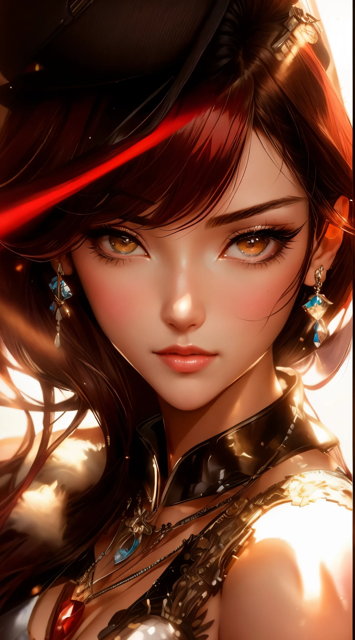 arafed image of a sexy couple posing together in a window, seductive tifa lockhart portrait, tifa, tifa lockhart, tifa lockheart, tifa lockhart portrait, glamorous tifa lockheart, portrait of tifa lockhart, tifa lockhart with Red hair, range murata and artgerm, 8k high quality detailed art