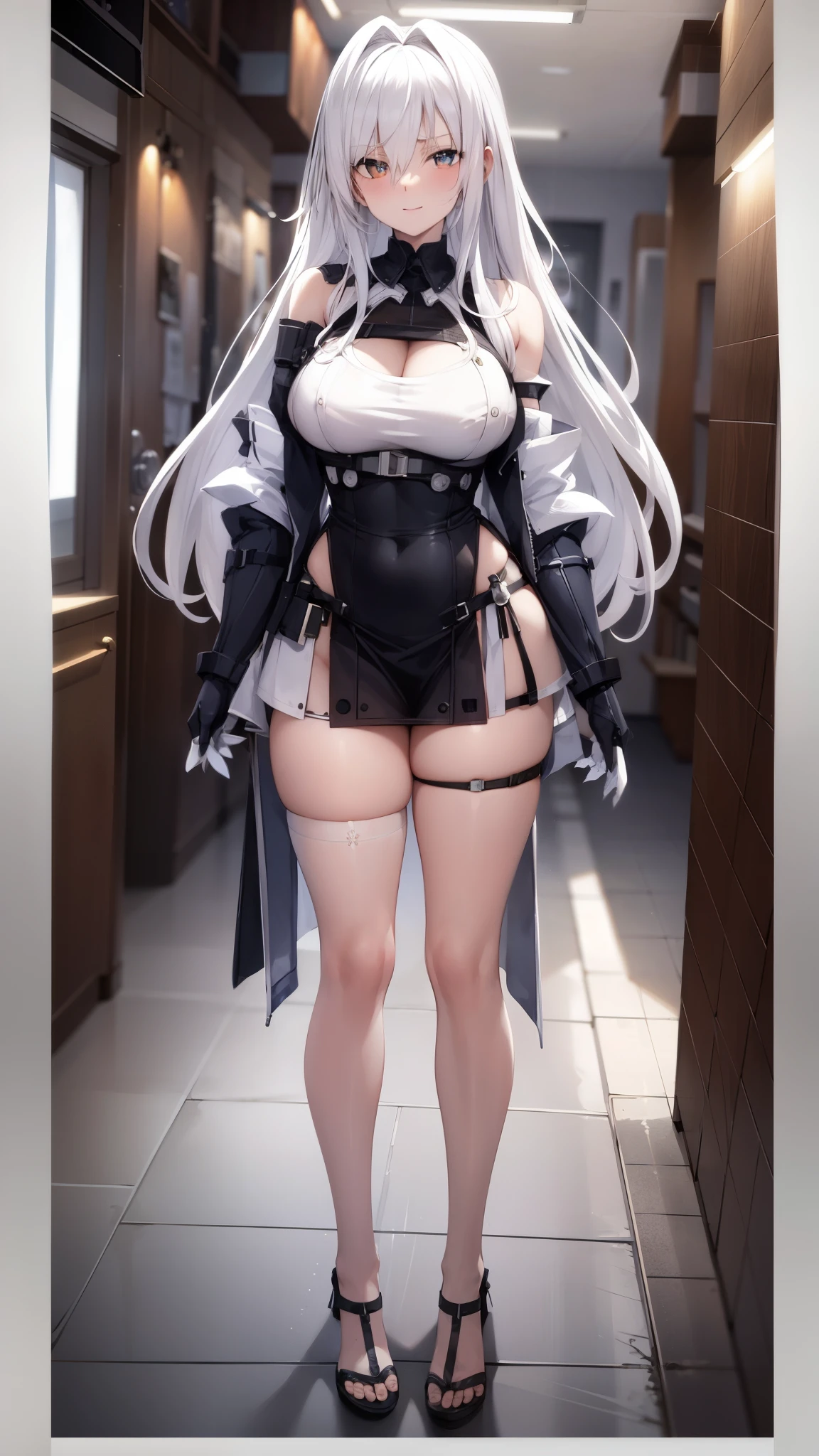 Gorgeous white hair,age wife,Bigchest,Real-time 2D images