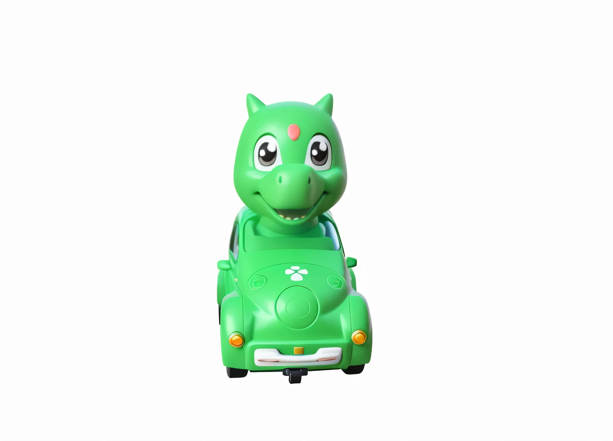 a green car，green dinosaur on car,Dinosaur driving a car，The little dinosaur in the car raised his hands and cheered，The little dinosaur in the car opened his mouth and smiled，Animated characters, toy advertising photos, member sam, plastic toy, Driving a small toy car, 3D characters, 3d dinosaur, Render key shots, member, Cute 3d rendering, 促销渲染 plastic toy, , Driving a small toy car, 人物, kids toy, kids toy, highly detailed toy, cute toy, humanoid car head, cute future vehicles, happy meal toy, kids toy, toy bag, High Poly, Cute 3d rendering, Vinyl toy statue