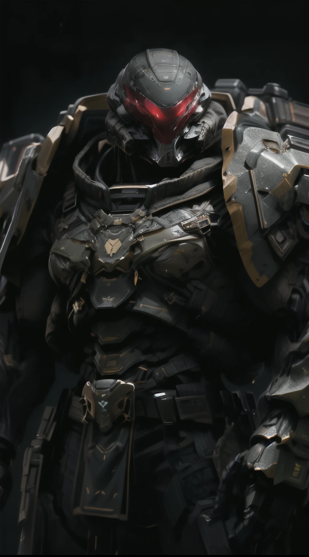 (((An epic and visually stunning digital anime masterpiece featuring a sylphlike masculine ((male:1.5)) decorated military dieselpunk cyborg soldier clad in a sleek yet tactical armored yet decorated leather military trench coat:1.2))), (((flat masculine male chest:1.5, mechanical knight full head helmet, mecha knight helmet with narrow visor:1.5))), (((the character adorned in a (scifi tactical armored open front trench coat with a built in exoskeleton:1.5) (over a form fitted armor plated yet super sleek and revealing under suit with waist cut outs:1.3), the armor is beautifully engraved:1.4))), ((thin and sleek feminine male with a thin waist:1.2)), The image showcases the intricacies of the character’s armor and clothing:1.5, ((capturing their flamboyant essence and heavy mecha aesthetic:1.2)). The character also possesses an androgynous charm, (((with slim heavily ripped physique:1.2, sylphlike with a sleek waist, toned yet slim and beautifully sleek cybernetic arms:1.3, mechanical arms and legs:1.3, mecha muscles:1.3))), looking at viewer, (((brass metal armor and brown leather, dieselpunk:1.3))), (((depth of field, cinematic lighting, chromatic aberration, ray tracing, UHD, masterpiece, top of head covered, super detail, high details, high quality, award winning, 8k, highres)))