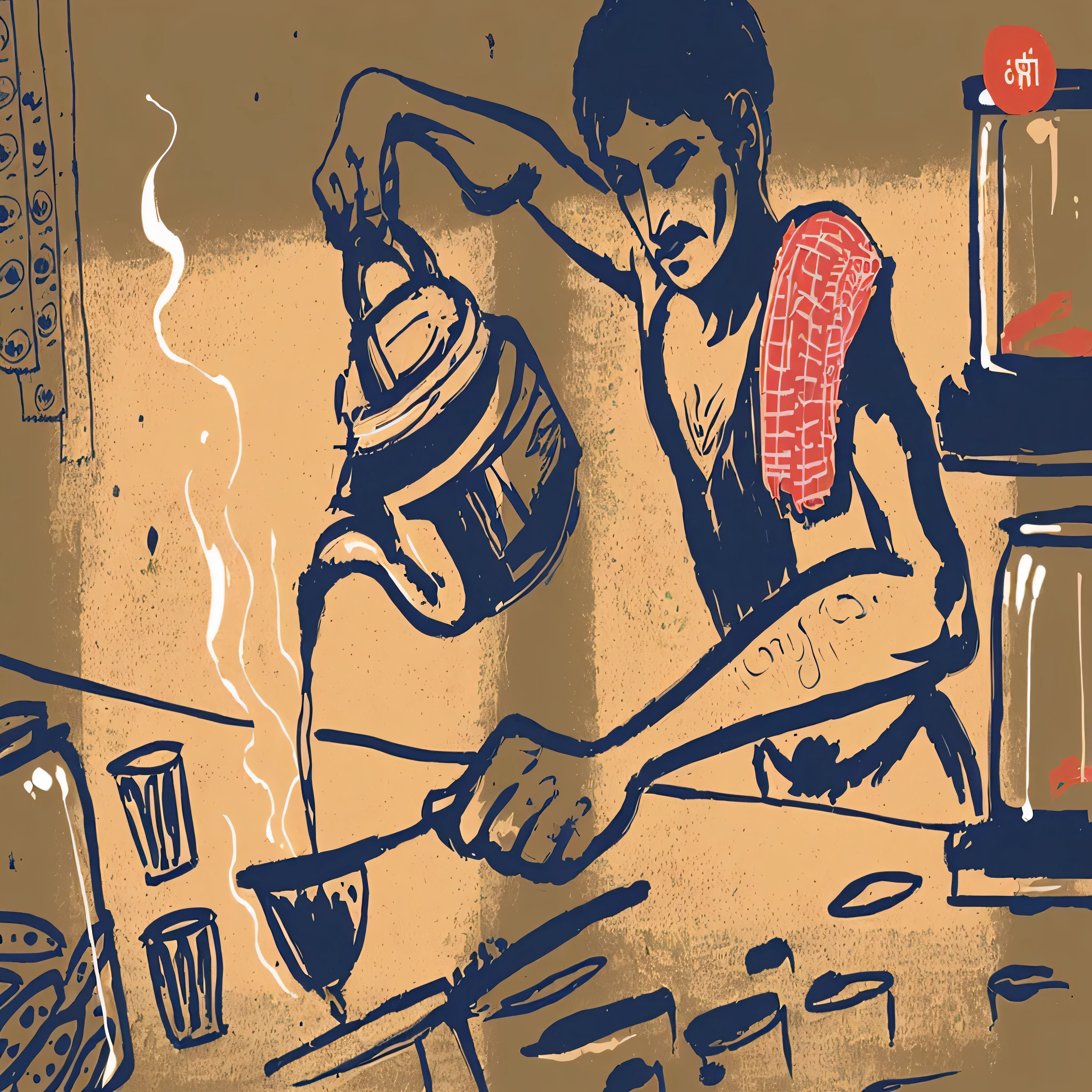 Buy Tapri - Indian Tea Stall Art Print by Raghukamath. Worldwide shipping available at Society6.com. Just one of millions of high quality products available