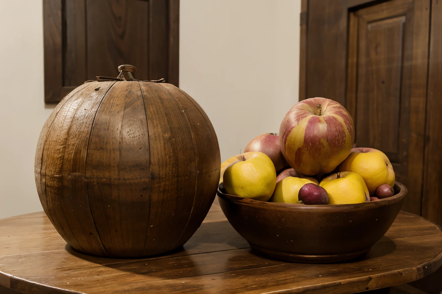 still life with brown paers