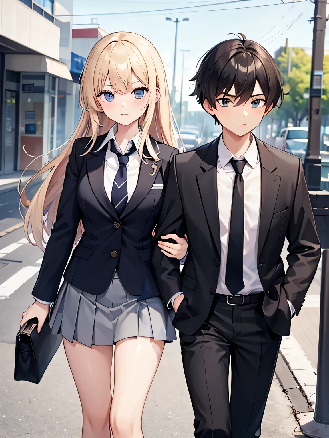the man has both hands in his pockets。