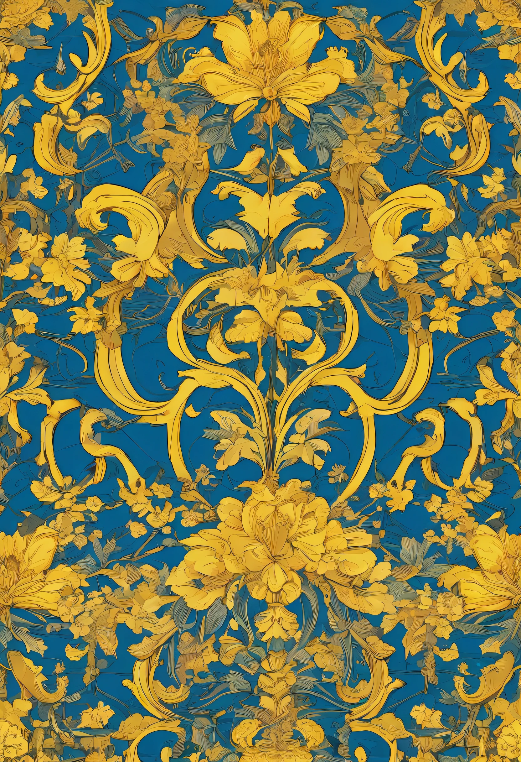 Blue jasmine pattern, A theme similar to the original Indian sports theme