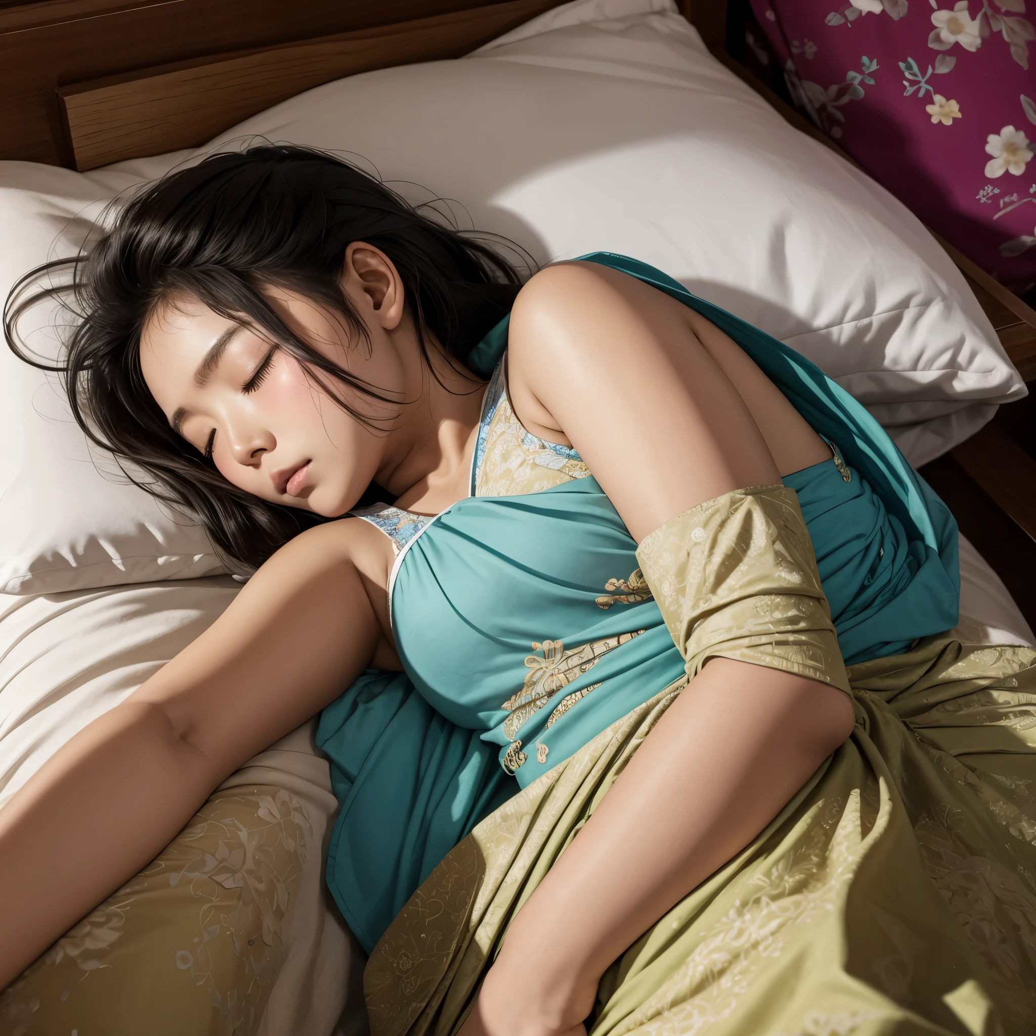 The most beautiful Mukdahan girl is sleeping.