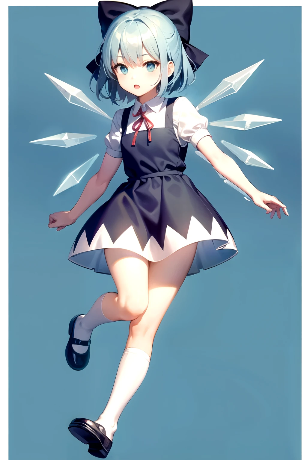 CIrno,white knee high stocks