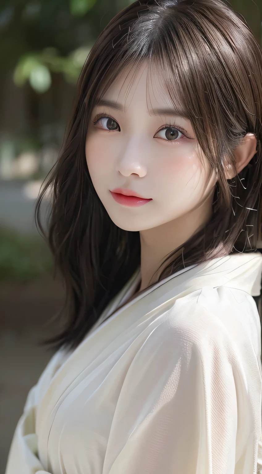 (Kimono)、(23years old)、(top-quality,masterpiece:1.3,超A high resolution,),(ultra-detailliert,Caustics),(Photorealsitic:1.4,RAW shooting,)Ultra-realistic capture,A highly detailed,high-definition16Kfor human skin、 Skin texture is natural、、The skin looks healthy with an even tone、 Use natural light and color、(One Woman)、japanes,,kawaii,A dark-haired,Middle hair,(depth of fields、chromatic abberation、Wide range of lighting、Natural Shading)