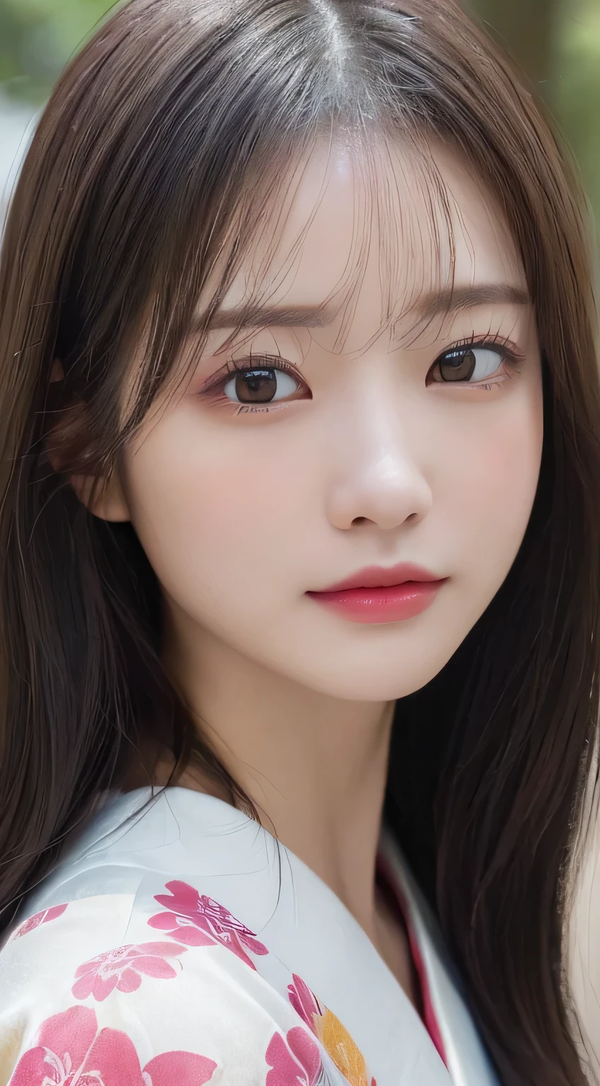 (Kimono)、(23years old)、(top-quality,masterpiece:1.3,超A high resolution,),(ultra-detailliert,Caustics),(Photorealsitic:1.4,RAW shooting,)Ultra-realistic capture,A highly detailed,high-definition16Kfor human skin、 Skin texture is natural、、The skin looks healthy with an even tone、 Use natural light and color、(One Woman)、japanes,,kawaii,A dark-haired,Middle hair,(depth of fields、chromatic abberation、、Wide range of lighting、Natural Shading、)、